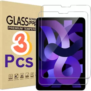 iPad 10th 9th 8th 7th 6th 5th Gen Screen Protector Air 4th mini Tempered Glass - Picture 1 of 55