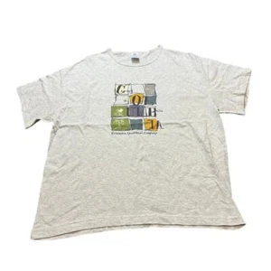 Vintage Columbia Sportswear abstrakte Grafik Einzelnaht T-Shirt Größe Large - Bild 1 von 7