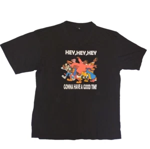 T-shirt maglietta Fat Albert & Friends Iron-on grafica Hey hey good time 3XL nera - Foto 1 di 5