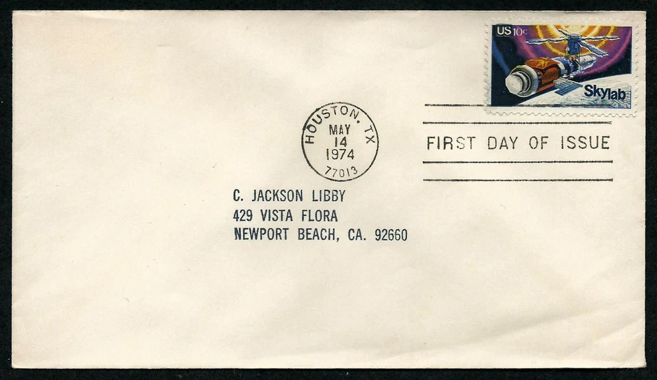 USA, SCOTT # 1529, WITH ADDRESS FDC COVER - SKYLAB SPACESHIP, YEAR 1974 - Image 1 of 1