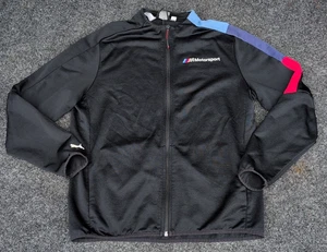 Chaqueta Puma Para Hombre Grande BMW Motorsport Track T7 Cremallera Completa Carreras Logotipos Negros - Imagen 1 de 10