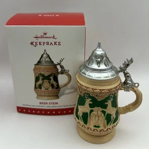 2015 Hallmark Keepsake Beer Stein Ornament 2 Stags, Keg MIB - Picture 1 of 13