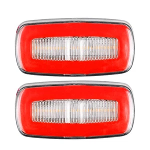 Hot LED Side Marker Light Fender Turn Signal Lamp Reflector Truck Trailer Xy - Picture 1 of 5