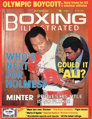 Larry Holmes Autographed Signed Boxing Illustrated Magazine Cover PSA/DNA - Image 1 of 2