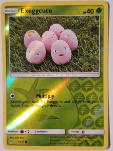REVERSE HOLO Exeggcute 1/131 DMG Yuka Morii Clay Forbidden Light Pokemon Card - Picture 1 of 3