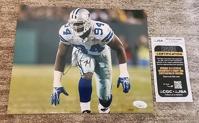 FOTO 8X10 FIRMADA POR DEMARCUS WARE DALLAS COWBOYS HOFER JSA AUTENTICADA #CF99891 Foto 1 de 3