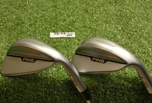 Ping S159 Chrome 56/60* 10/8* Sand/Lob Wedge Set ZZ 115 Steel Black Dot Mint - Picture 1 of 5