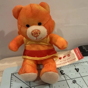 6” Mini Build A Bear Autumn Bear Orange With Wings Plush - Picture 1 of 7