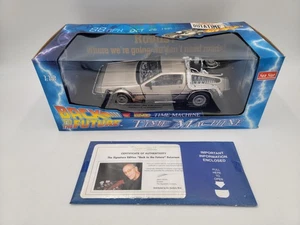 Sun Star - 1:18 - Christopher Lloyd Signed "Back To The Future" DeLorean - VHTF! - Picture 1 of 14