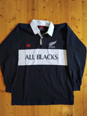 90s New Zealand All Blacks Supporter Rugby Jersey Size Large  - Image 1 of 4