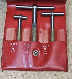 Starrett No. 229 medidores telescópicos - Juego de 3 - 1/2" a 2 1/8" - Hecho en EE. UU.  - Imagen 1 de 13