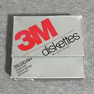 Floppy Disk 13pk 3M SS, DD, RH Double Sided Density Diskettes 5 1/4" Open Box - Photo 1/4