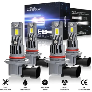 For Honda Accord 2008-2012 Combo LED Headlight Kit High/Low Beam 4x 6000K Bulbs - Picture 1 of 15