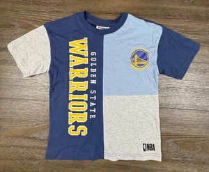 Golden State Warriors NBA cotone bambini colorblock manica corta taglia 6 nuovo con etichetta - Foto 1 di 8