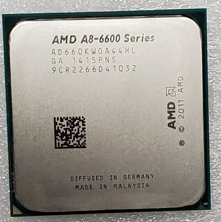 AMD A8 6600K Series AD660KW0A44HL 4.41 Ghz Quad Core Socket FM2 Processor CPU - Image 1 of 1
