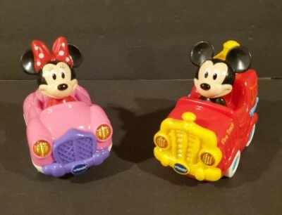 Go! Go! Smart Wheels Mickey and Minnie Mouse - Fire Truck and Car!  Working!  - Image 1 of 4