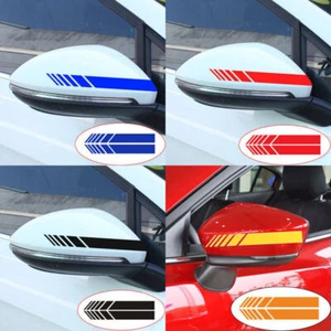 2x Car Rearview Mirror Side Decal Stripe Vinyl Vehicle Bodys Sticker Accessories - Picture 1 of 17