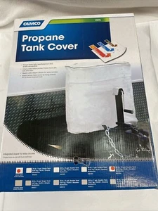 Camco 45304 40 lbs Arctic Double Vinyl LP Tank Cover (White) - Picture 1 of 3