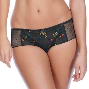 SLIP SHORT CULOTTE FREYA PANDORA Tg. M - UK 12 KNICKERS BRAZILIAN BRIEF BLACK - Foto 1 di 2