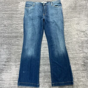 Jeans Gap taglia 14 reg donna lungo e magro elasticizzato lavaggio medio blu denim - Foto 1 di 12