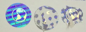 SE20 Secure Earth 3/4" Round Product Protection Tamper Evident Hologram Sticker - Picture 1 of 5