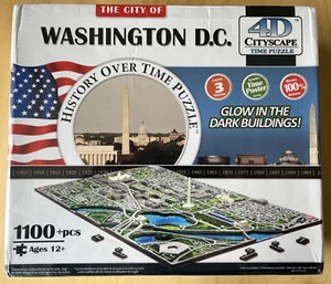 Washington DC 4D Stadtbild Puzzle "Geschichte im Laufe der Zeit", 1100 Teile -- VERSIEGELT NEU!! - Bild 1 von 3