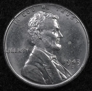 1943 D Choice Brilliant UNC 💫ORIGINAL Steelie💫 Lincoln Cent (25-059) - Picture 1 of 4