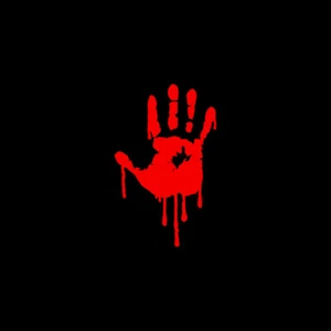 Blood Bloody Hand Horror Dead Halloween Zombie Car Window Decal Sticker - Picture 1 of 1