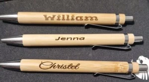 Kugelschreiber Bambooo mit deinem Namen verschönt - Bild 1 von 6