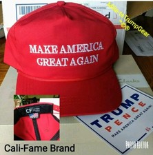 AUTHENTIC original Cali Fame Donald Trump make America great again MAGA cap hat