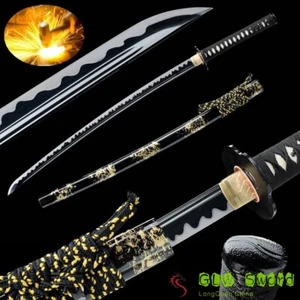 41 Zoll Handschleifen Ninja hoher Manganstahl japanisches Samurai Schwert Katana scharf - Bild 1 von 12