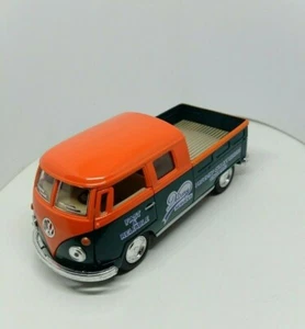 Double Cab Pickup Diecast Model Toy Vehicle Pull Back Scale 1:34 Green - Orange - Picture 1 of 9