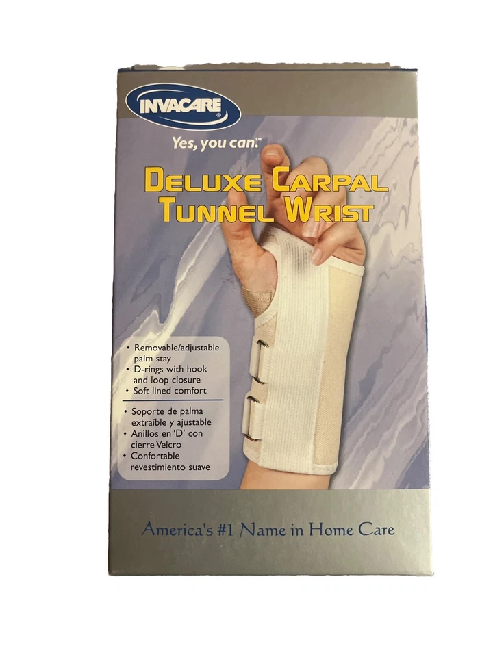 Deluxe Carpal Tunnel  Wrist Splint Right Size Small Invacare Brand - Image 1 of 4