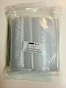 100 5"x7" 2mil Clear Recloseable Poly Zip Zipper Seal Bag Baggies - Picture 1 of 2
