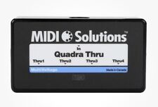 MIDI Solutions MultiVoltage Quadra Thru 1-in 4-out MIDI Through Box. Never Used