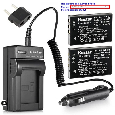 Cargador de batería de CA Kastar para Jazz HDV178 HDV188 HDV205 DV-177 DV-169 DV-179 HD Foto 1 de 4