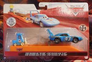 Disney Pixar Cars STRIP WEATHERS "THE KING" & PITTY Slam To Launch 2 Pack - Picture 1 of 14