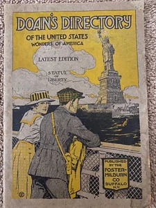 Sammlerstück 1919 Doan's Pills DIRECTORY OF THE USA Booklet Wonders of America - Bild 1 von 10