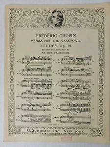 Chopin Etudes Op 10 No. 12 Works For The Pianoforte in C Minor - Picture 1 of 4