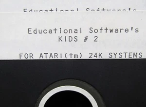 Kid's Program # 2, Atari 24K 5.25 / 5 1/4" Floppy Disk, Educational Software '83 - Picture 1 of 3