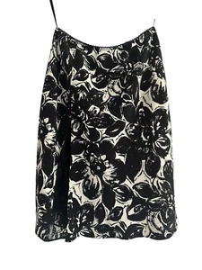 INC International Concepts Silk Skirt Black Floral Lace Accent Lined NWT 2P - Picture 1 of 12