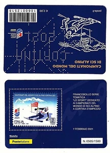 Italia 2021 - Cortina 2021, Campionati del Mondo di Sci Alpino - tessera   - Imagen 1 de 1