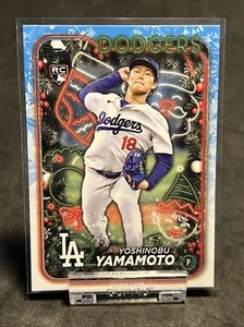 2024 Topps Christmas Holiday YOSHINOBU YAMAMOTO RC Dodgers H88 - Picture 1 of 2