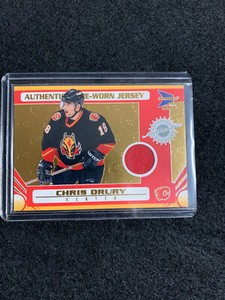 2003-04 Pacific Prism Gold Authentic Game Worn Jersey Chris Drury 445/935 #106