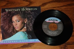 NEW VINYL 45 WHITNEY HOUSTON GREATEST LOVE OF ALL B/W HOW WILL I KM NEW UNPLAYED - Picture 1 of 2