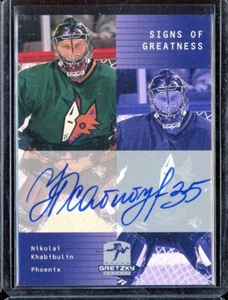 1999-00 Wayne Gretzky Hockey Signs of Greatness #NK Nikolai Khabibulin - Picture 1 of 1