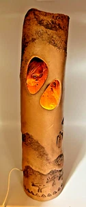 J.H. Boone Limited Edition Kunst Petroglyph Luminary Native American Skulptur - Bild 1 von 18
