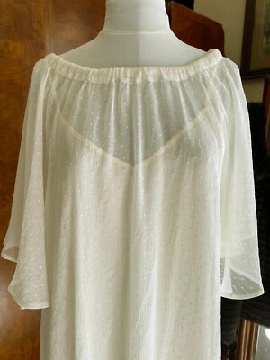 BNWOT La Redoute floaty cream ivory Summer wedding short dress size 12 40Fr - Image 1 of 4