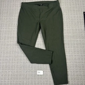 Ana A New Approach Women's Pants Pull On Stretch Green Elastic Waist XL - Picture 1 of 8