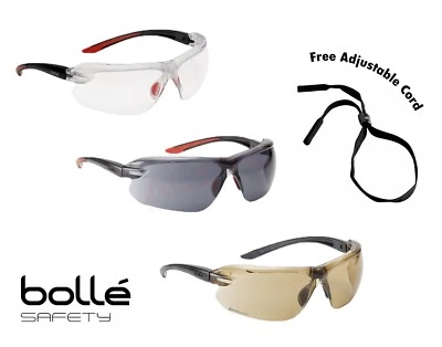 BOLLÉ SAFETY Bolle IRI-S Safety Glasses Available With Bifocal Dioptric Reading Area FREEcord